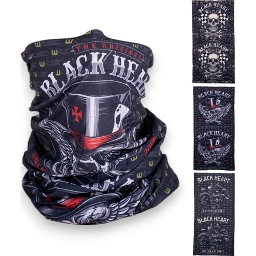 Wielofunkcyjny ogrzewacz szyi W-TEC Black Heart Scarfest