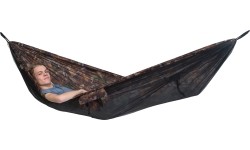 Lekki hamak turystyczny z moskitierą Amazonas Mosquito Traveller Forest, Brązowy