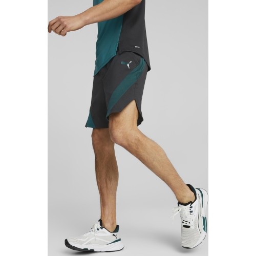 Puma szorty męskie Train Fit Woven 7'' Short Black Green 522132 56