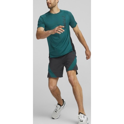 Puma Šortai Vyrams Train Fit Woven 7'' Short Black Green 522132 56