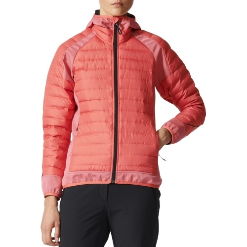 Kurtka puchowa Adidas W HYB DW HO Coral