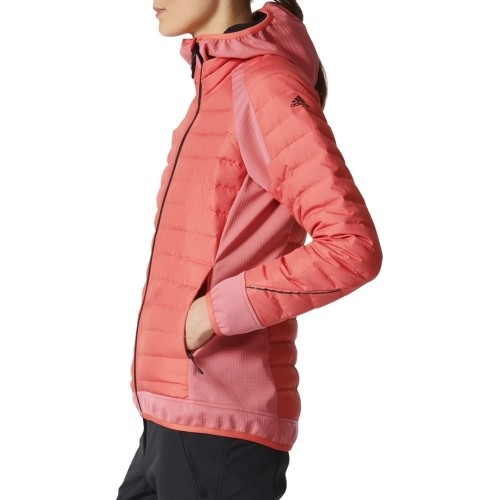 Kurtka puchowa Adidas W HYB DW HO Coral