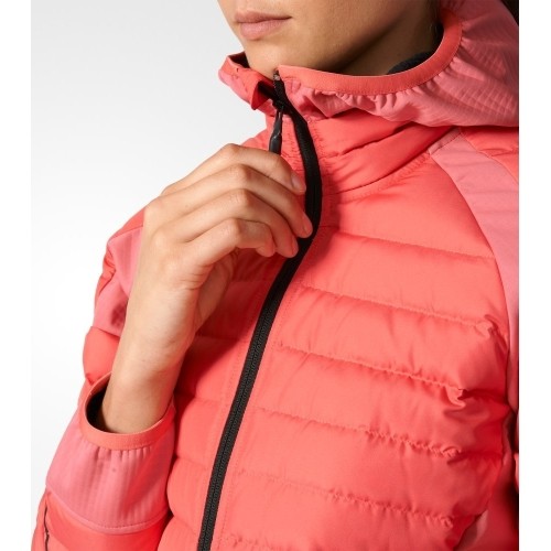 Kurtka puchowa Adidas W HYB DW HO Coral