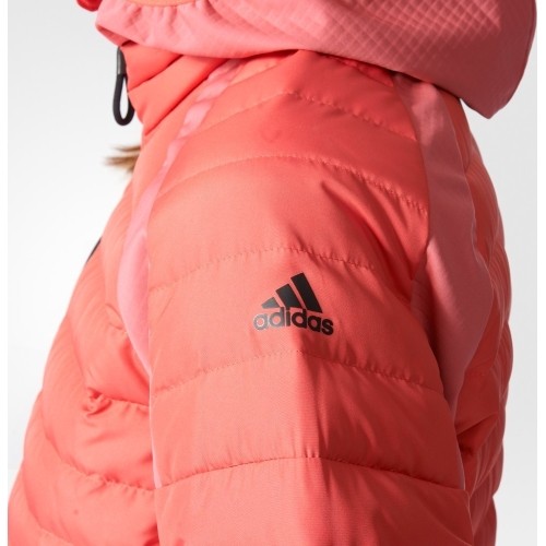 Kurtka puchowa Adidas W HYB DW HO Coral