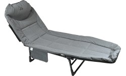Składana turystyczna sofa-leżanka, szara