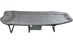 Składana turystyczna sofa-leżanka, szara