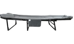 Składana turystyczna sofa-leżanka, szara