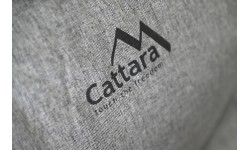 Składana turystyczna sofa-leżanka, szara