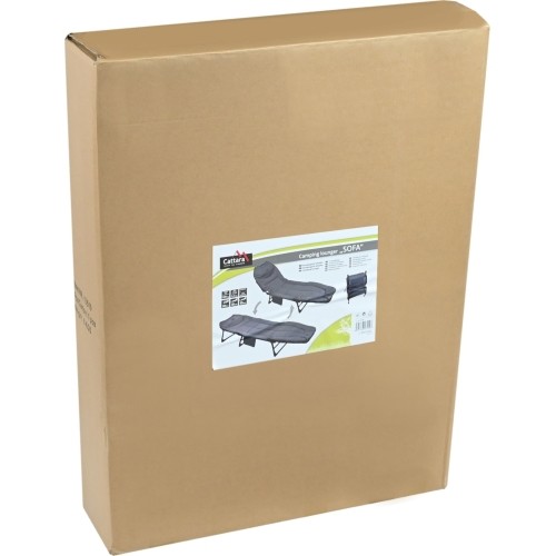 Składana kanapa kempingowa SOFA szara rozkładana