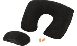 Turystyczny zestaw do spania Easy Camp - Poduszka, Opaska na oczy