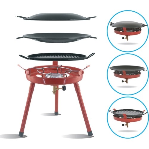 Wielofunkcyjna kuchenka i grill Yate GR-823, 3 nogi, palnik 40 cm