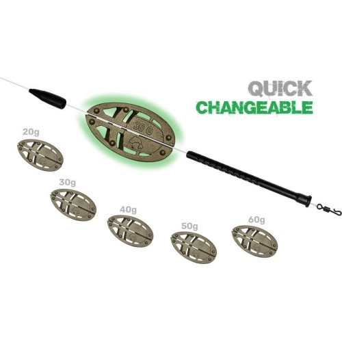 Zestaw koszyków zanętowych ZFISH Method Feeder ZFX 20, 30 g + forma