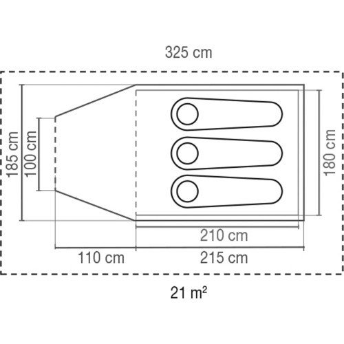 Namiot turystyczny kempingowy Coleman Darwin Plus, 3 osobowy