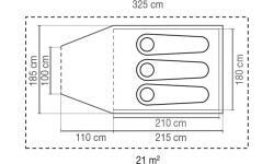 Namiot turystyczny kempingowy Coleman Darwin Plus, 3 osobowy