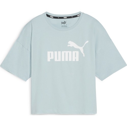 Damska koszulka Puma Ess Cropped Logo miętowa 586866 22