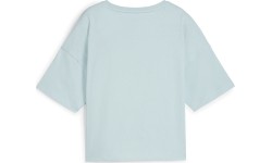 Damska koszulka Puma Ess Cropped Logo miętowa 586866 22