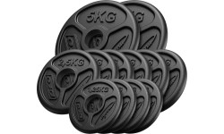 Zestaw obciążeń żeliwnych olimpijskich 30 kg / 2 x 5 kg + 6 x 2,5 kg + 4 x 1,25 kg - Marbo Sport