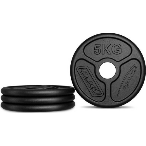 Zestaw obciążeń żeliwnych Marbo, 30 kg (2x5 kg + 6x2,5 kg + 4x1,25 kg)