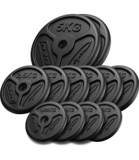 Zestaw obciążeń żeliwnych Marbo Slim, 30 kg / 4x1,25 kg, 6x2,5 kg, 2x5 kg