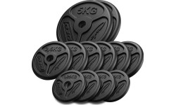 Zestaw obciążeń żeliwnych Marbo Slim, 30 kg / 4x1,25 kg, 6x2,5 kg, 2x5 kg
