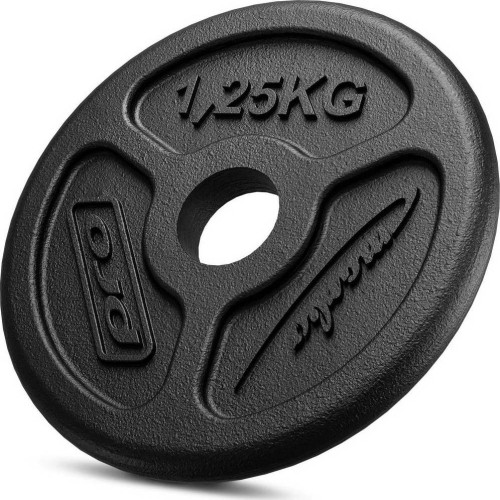 Zestaw obciążeń żeliwnych Marbo Slim, 30 kg / 4x1,25 kg, 6x2,5 kg, 2x5 kg