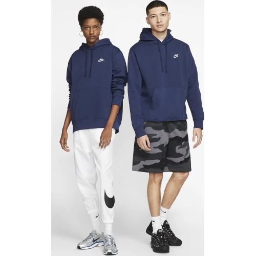 Nike bluza męska NSW Club Hoodie PO BB FL Navy BV2654 410