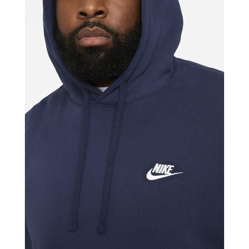 Nike bluza męska NSW Club Hoodie PO BB FL Navy BV2654 410
