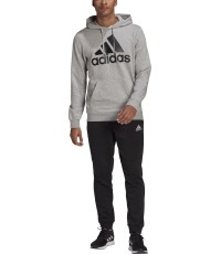 Adidas Sportinis Kostiumas Vyrams M Bl Ft Hd Ts Grey Black