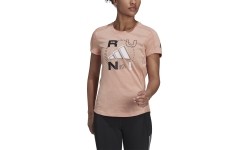 Bluzka damska Adidas Run Logo W 1 Peach GV1352