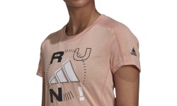Bluzka damska Adidas Run Logo W 1 Peach GV1352
