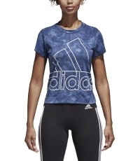 Koszulka Adidas W Id Slim Tee, niebieska, CG1002
