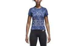 Koszulka Adidas W Id Slim Tee, niebieska, CG1002