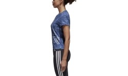 Koszulka Adidas W Id Slim Tee, niebieska, CG1002