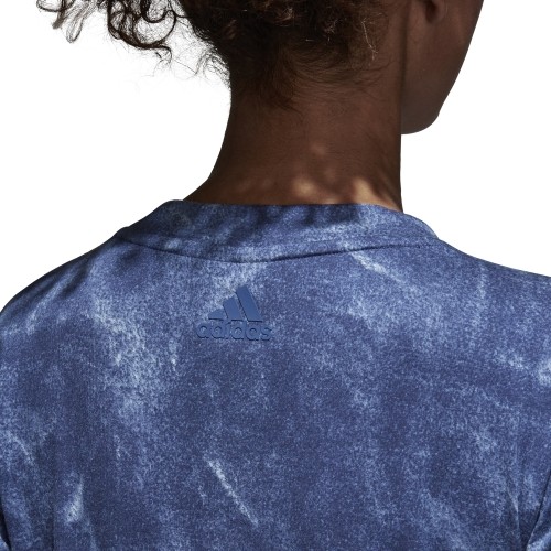 Koszulka Adidas W Id Slim Tee, niebieska, CG1002