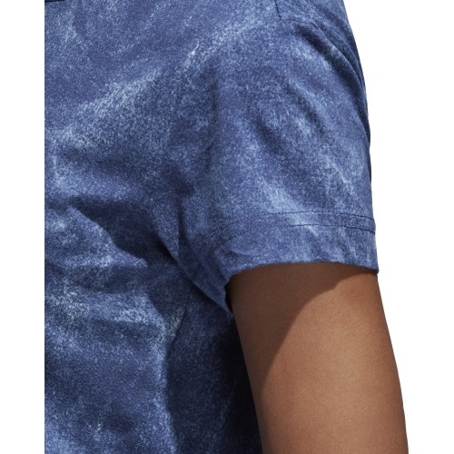 Koszulka Adidas W Id Slim Tee, niebieska, CG1002