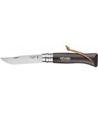 Nóż Opinel Colorama 08 Inox Grab brązowy, z paskiem