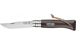 Nóż Opinel Colorama 08 Inox Grab brązowy, z paskiem