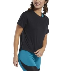 Koszulka damska Reebok Wor Comm Poly Tee czarna FQ0401