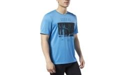Reebok Marškinėliai Re Run Crew Tee Blue