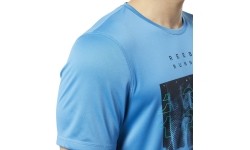 Reebok Marškinėliai Re Run Crew Tee Blue