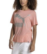Puma Palaidinė Classics Logo Tee Pink