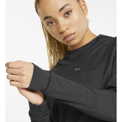 Puma Flawless Pullover Hoodie damska bluza z kapturem, czarna, 521551 01