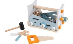 Ecotoys 2w1 drewniany stół warsztatowy