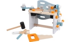 Ecotoys 2w1 drewniany stół warsztatowy