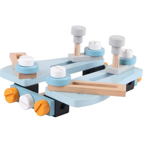 Ecotoys 2w1 drewniany stół warsztatowy