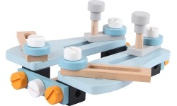Ecotoys 2w1 drewniany stół warsztatowy