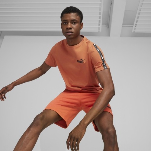 Koszulka męska Puma Ess+ Tape Tee Orange 847382 94
