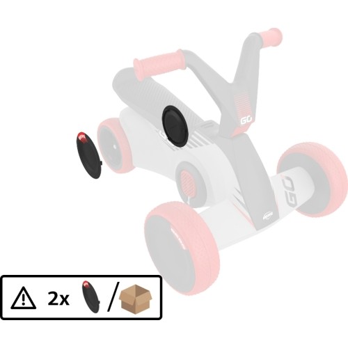 BERG GO² SparX Red - osłona tylnego koła (2 szt.)