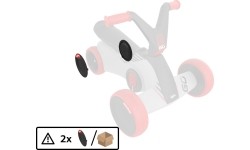 BERG GO² SparX Red - osłona tylnego koła (2x)