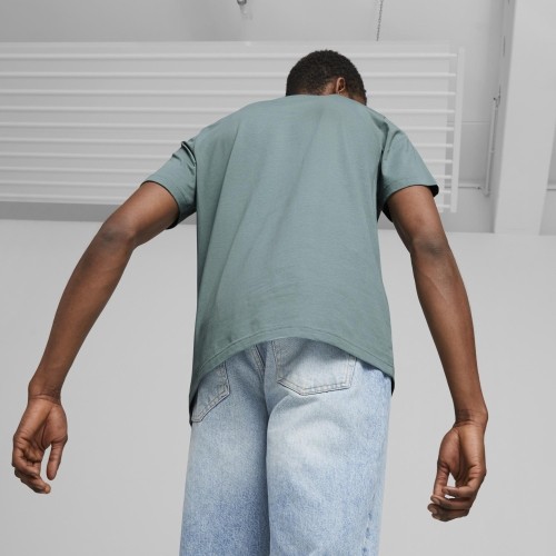 Puma Medvilniniai Marškinėliai Vyrams Graphics Wave Tee Green 674483 84